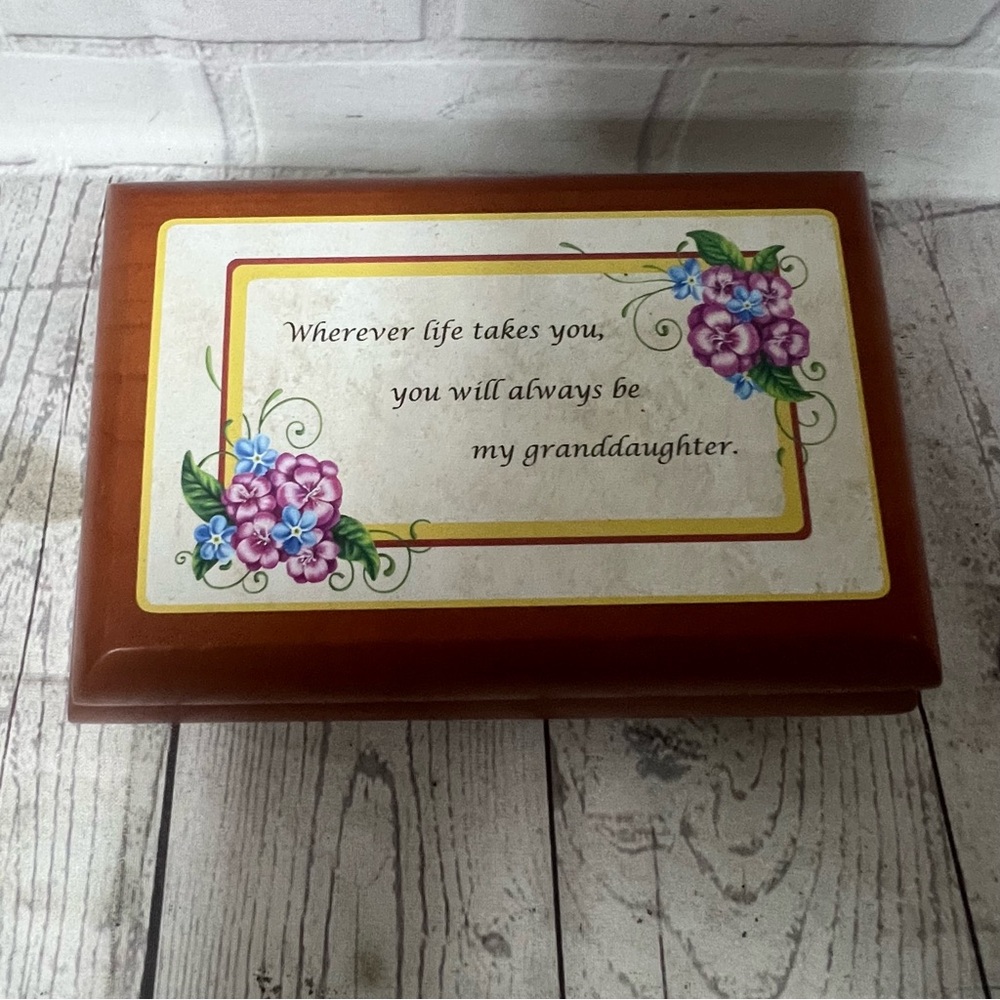 Vintage Danbury Mint Music Box Jewelry Box Granddaughter Beautiful Dreamer